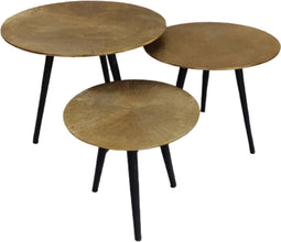 Bijzettafel set goud - Bijzettafel Ryas - sidetable modern 49 cm