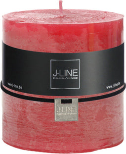 J-Line cilinderkaars - fuchsia - 64U - 6 stuks