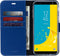 Accezz Samsung Galaxy J6 (2017/2018) - Wallet Softcase Bookcase - 3 Pashouders - Donkerblauw