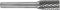 RUKO 116012 Freesstift Hardmetaal Cilinder 10 mm Lengte 60 mm Schachtdiameter 6 mm
