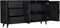 Dressoir zwart - dressoir kast - industrieel dressoir 180 cm