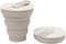 HUNU - Opvouwbare Siliconen Reisbeker - to go cup - Lichtgrijs - 235ml
