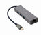 Gembird A-CMU3-LAN-01 - USB Hub met 3x USB 3.2 Gen 1 en 1x Gigabit Ethernet - Grijs