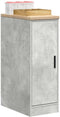 vidaXL - Garagekast - 30x51x85 - cm - massief - grenenhout - betongrijs