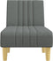 vidaXL - Chaise - longue - stof - donkergrijs