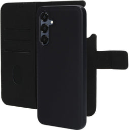 Mobiparts Samsung Galaxy A16 - Wallet 2-in-1 Boekhoesje - Echt Leder - MagSafe - Zwart
