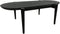 Salontafel U Ovaal - Zwart Mangohout / staal - 120x60x40
