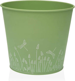 Bloempot Versa Zink Groen Metaal (16 cm)