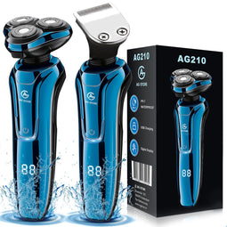 AG - AG210 - Scheerapparaat 2 in 1 - Nat en droog - Draadloos - Blauw