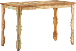 vidaXL - Eettafel - 120x60x76 - cm - massief - gerecycled - hout