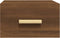 vidaXL - Nachtkastjes - 2 - st - wandgemonteerd - 35x35x20 - cm - bruin - eikenkleur