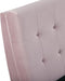 LILLE - Tweepersoonsbed - Roze - 160 x 200 cm - Fluweel