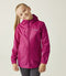 Regatta - Kids Pack It III Opvouwbaar Kinder Regenjack - Donker Roze - Maat 128