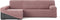 Hoes voor chaise longue met lange armleuning links Eysa JAZ Roze 180 x 120 x 360 cm
