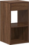 vidaXL - Nachtkastje - met - lade - 35x34x66,5 - cm - bruin - eikenkleurig