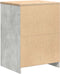 vidaXL - Garagekast - 60x51x85 - cm - massief - grenenhout - betongrijs