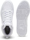 PUMA Rebound V6 Mid Jr - Hoge sneakers - Gerecycled materiaal - PUMA White-Cool Light Gray