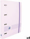 Ringmap Oxford Live & Go Mauve A4+ (4 Stuks)