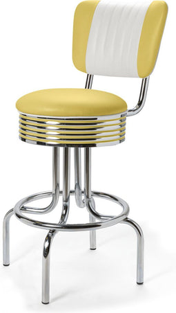 Bel Air Retro Barkruk BS-28-66-CB Geel
