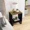 vidaXL - Salontafel - 40x31x46 - cm - massief - gerecycled - hout - en - bewerkt - hout