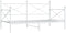 vidaXL - Slaapbank - zonder - matras - 107x203 - cm - staal - wit