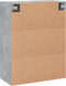 vidaXL - Wandkast - 69,5x34x90 - cm - bewerkt - hout - betongrijs