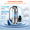 VEVOR 1.75 HP Sump Pump - Hefpomp voor geladen water - 1300 W 333,3 l/min - Zilver