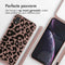 iMoshion Hoesje Geschikt voor iPhone Xr Hoesje Met Koord - iMoshion Siliconen design hoesje met koord - Roze / Animal Pink
