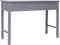 vidaXL - Schrijftafel - 110x45x76 - cm - hout - grijs