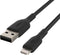 Belkin CAA002bt3MBK - Lightning naar USB kabel - Gevlochten nylon 3m - Zwart