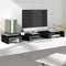 vidaXL - Monitorstandaard - 80x24x10,5 - cm - massief - grenenhout - zwart