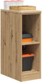 vidaXL - Garagekast - 30x51x85 - cm - massief - grenenhout - artisan - eikenkleurig