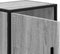 vidaXL - Nachtkastje - 40x31x50 - cm - bewerkt - hout&metaal - grijs - sonoma - eiken