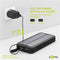 Goobay 53934 - Powerbank Fast Charge Solar - 20000 mAh 3A 2x USB-A 1x USB-C (1 stuk)