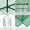 tectake® Broeikas - Foliekas 2m² - Kweekkas met 16 Planken - Beschermt Tegen Kou en Regen - Groen