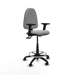 Piqueras y Crespo B2D01RF - Bureaustoel - Hoogteverstelbaar met armleuning - Lichtgrijs