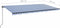vidaXL - Luifel - handmatig - uittrekbaar - met - LED - 600x350 - cm - blauw - en - wit