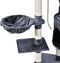 Purlov Kattenboom 118cm Grijs - Veilig en Stijlvol met Muurbevestiging