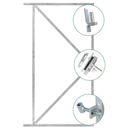 Tuindeco - Ijzeren deurframeset compleet 155x110 cm Tuindeco