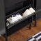 SoBuy FSR177-SCH - Schoenenkast - Ruimtebesparend - Zwart 50x19x90 cm