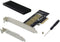 Conceptronic EMRICK05BS - M.2 NVMe PCIe Kaart - Incl. Heat Sink - 40 mm x 102 mm x 18 mm