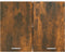 vidaXL - Hangkast - Lyon - 80x31x60 - cm - bewerkt - hout - gerookt - eikenkleurig