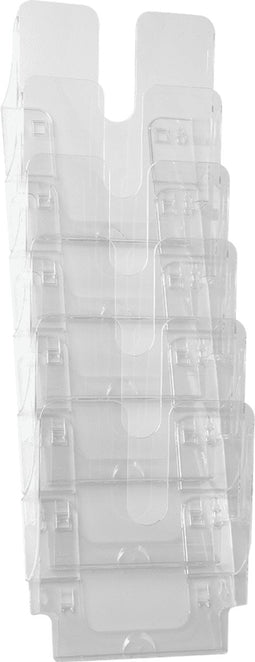 Durable Flexiplus folderhouder - 74,5 x 24,7 x 10 cm - Transparant - 6 staande A4 vakken