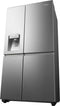 Hisense RS818N4TIE - Amerikaanse koelkast - IJs & Water dispenser - RVS