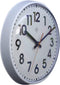 nXt - Wandklok - 26cm - Plastic - Wit - 'Peter'