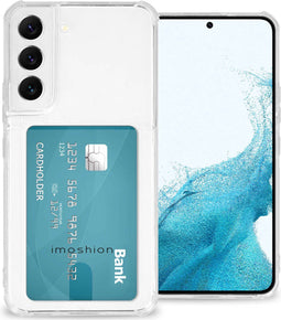 iMoshion Hoesje Geschikt voor Samsung Galaxy S22 Hoesje Met Pasjeshouder - iMoshion Softcase Backcover met pashouder - Transparant