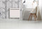 Airelec nov o horizontaal model 750 Watt - Zachte warmte elektrische radiator - Briljante witte kleur - Oorsprong Frankrijk garantie