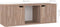 vidaXL - Tv-meubel - 88,5x27,5x30,5 - cm - bewerkt - hout - grijs - sonoma - eiken
