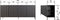 WOOOD Exclusive Dressoir New Gravure - Essen - Espresso - 85x200x44