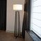 Atmooz - Vloerlamp Potsdam - Woonkamer - Staande Lamp - Stalamp - Staanlamp Industrieel - Zwart - Met Witte Kap - Metaal - Hoogte 168cm